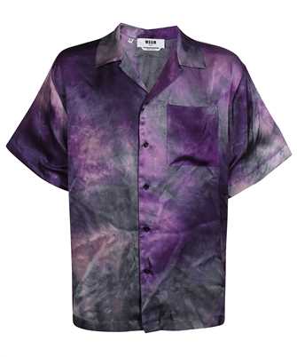 MSGM 3440ME16X 237014 VISCOSE FLUID TIE DYE SHORT-SLEEVED Hemd