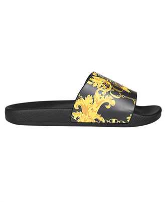 Versace Jeans Couture 75YA3SQ4 ZS834 LOGO-PRINT SLIP-ON Slides