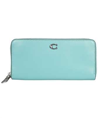 COACH CH822 SMOOTH LEATHER SLIM ACCORDION ZIP Wallet