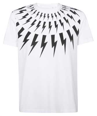 Neil Barrett PBJT007S V501S FAIR-ISLE THUNDERBOLT T-Shirt