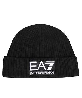 EA7 240131 3F110 LOGO-PATCH RIBBED-KNIT Beanie