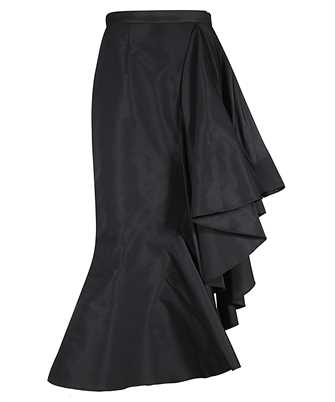 Alexander McQueen 757643 QEACM ASYMMETRIC DRAPE MIDI Skirt