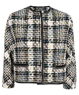 Alexander McQueen 754717 QEAEY HYBRID TWEED COCOON Jacket
