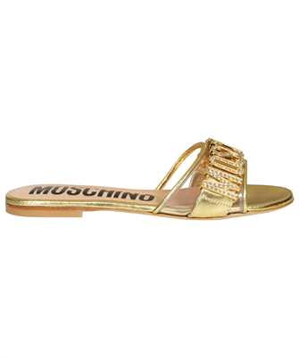 Moschino MA28311C1GMX299A FOILED JEWEL LOGO FLAT Pantolette