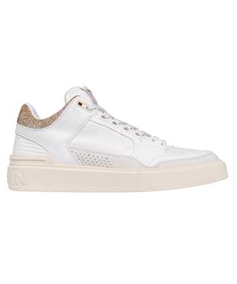 Balmain BM1VI344LTCK B COURT MID TOP CALFSKIN & SUEDE Sneakers