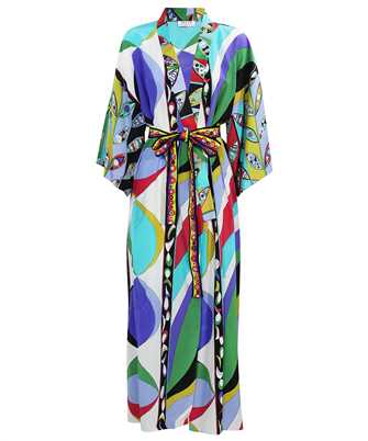 Emilio Pucci 3RRL25 3R773 ABSTRACT-PRINT BELTED SILK aty