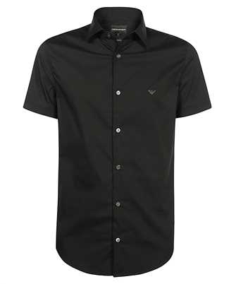 Emporio Armani 8N1C91 1NI9Z SHORT-SLEEVED STRETCH NYLON-BLEND Camicia