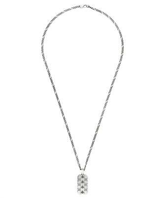 Gucci Jewelry Silver JWL YBB728265001 GG AND BEE ENGRAVED PENDANT Náhrdelník