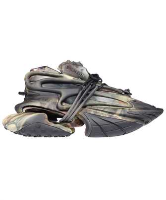 Balmain AM0VJ309KEMA UNICORN-PRINTED NEOPRENE&CALFSKIN Sneakers