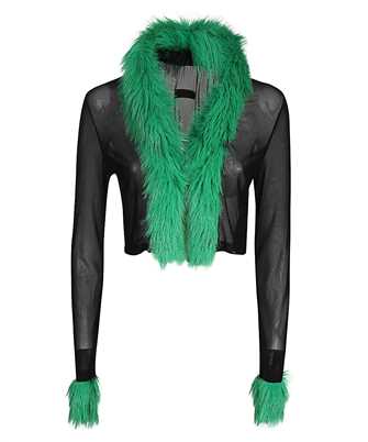 Heron Preston HWAD046F23FAB001 FAUX FUR TRIM MESH Kardign