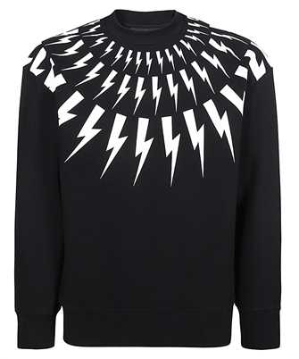 Neil Barrett PBJS010S V517S THUNDERBOLT-PRINT COTTON Sweatshirt