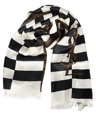 Saint Laurent 732460 3Y001 CASSANDRE IN SILK TWILL Scarf