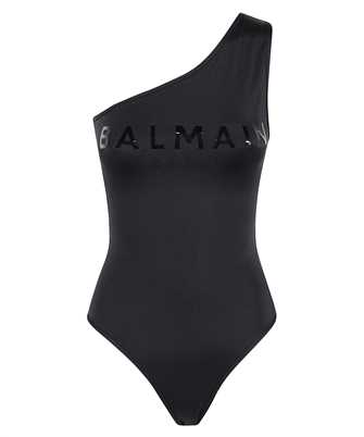 Balmain BKBU50630 LOGO PRINTED ONE SHOULDER Swimsuit
