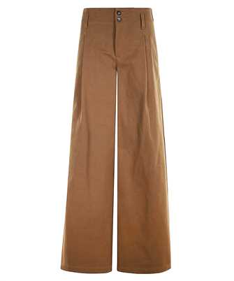 Chlo CH25APA11365 High-waisted wide-leg cotton canvas Nohavice