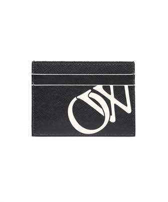 Off-White OMND081S24LEA001 PRINT Porta carte di credito