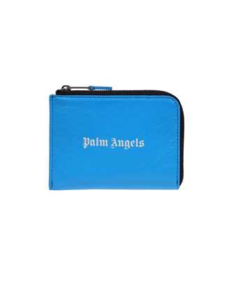 Palm Angels PMND011F23LEA003 LOGO BRIGHT ZIP Card holder