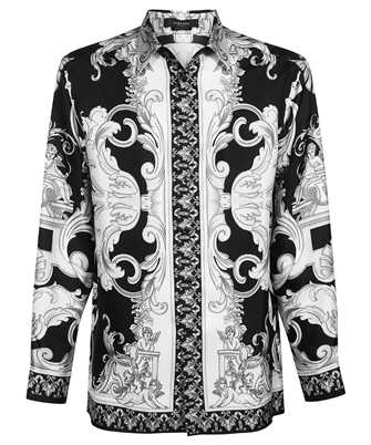 Versace 1003941 1A04155 SILVER BAROQUE SILK Shirt