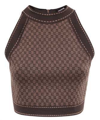 Balmain BF0AB008KF23 MINI MONOGRAM JACQUARD Top
