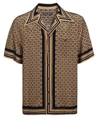 Dolce & Gabbana G5JH9T HI1LS CREPE DE CHINE HAWAIIAN WITH DG LOGO PRINT Shirt