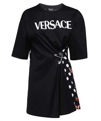 Versace 1011320 1A08251 BUTTERFLIES SAFETY PIN LOGO T-shirt