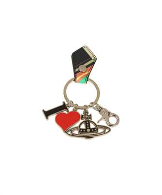 Vivienne Westwood 82030082U L0074 SAFFIANO PRINT I LOVE ORB Key holder