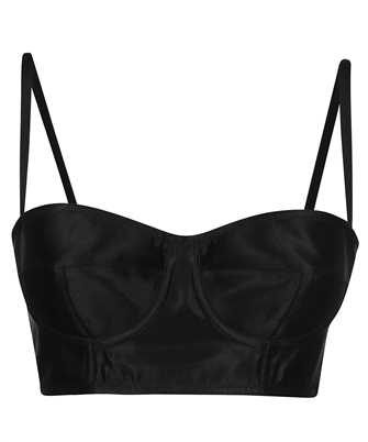 Dolce & Gabbana F7ZH3T G9826 SHORT SATIN AND MARQUISETTE Top