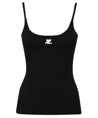 Courreges PERMDE012FI0001 RIB KNIT Tank Top