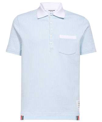 Thom Browne MJP173A J0062 SEERSUCKER LOOPBACK Polo