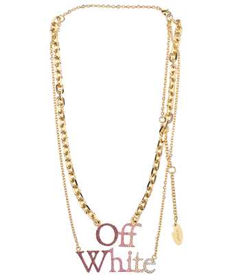 Off-White OWOB097S23MET001 LOGO PAVE Necklace
