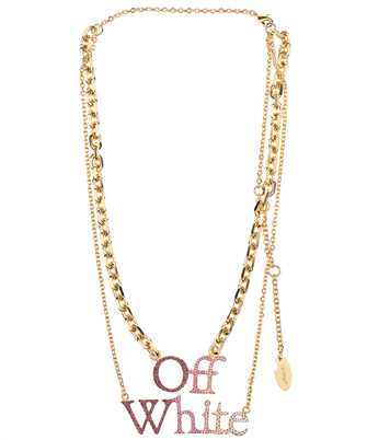 Off-White OWOB097S23MET001 LOGO PAVE Collana