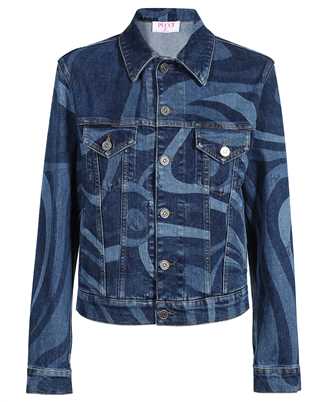 Emilio Pucci 3RDB05 3R998 SWIRL-PRINT DENIM Jacket