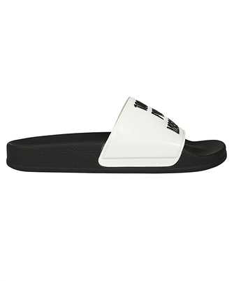 Moschino MA28292G1IM18100 LOGO-EMBOSSED FAUX-LEATHER Slides
