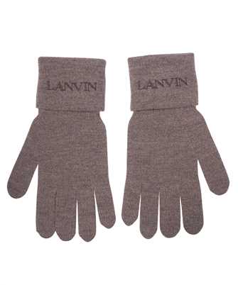 Lanvin 6LGUAN U7132 LOGO-EMBROIDERED WOOL Gloves