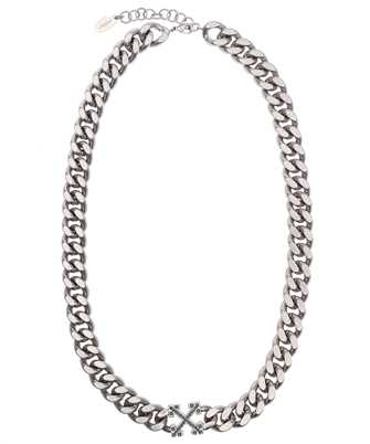 Off-White OMOB127S23MET001 CRYSTAL ARROW CHAIN Collana