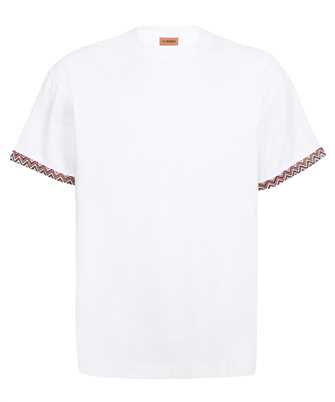 MISSONI US23SL03 COTTON CREW-NECK WITH KNITTED INSERT T-shirt