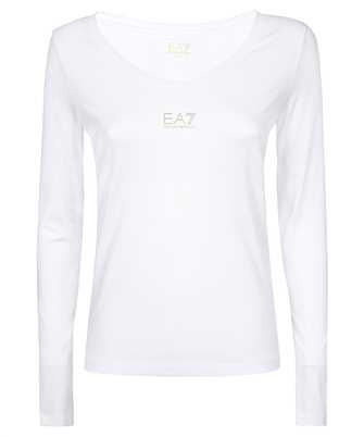EA7 8NTT52 TJFKZ LOGO-PRINT LONG-SLEEVED T-shirt