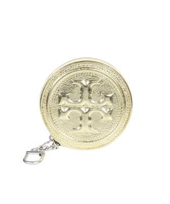 Tory Burch 153106 FLEMING SOFT METALLIC COIN Key holder