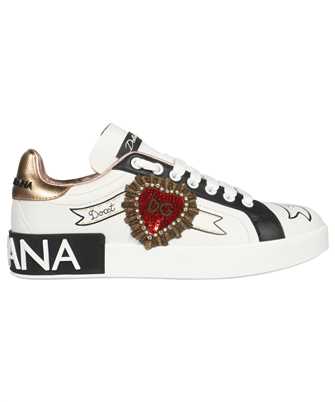 Dolce & Gabbana CK1544 AZ138 CALFSKIN PORTOFINO WITH EMBROIDERY Sneakers