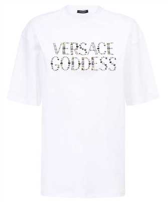 Versace 1009089 1A06207 STUDDED VERSACE GODDESS T-shirt