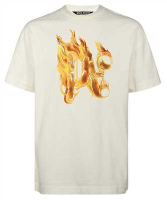 Palm Angels PMAA072R24JER001 BURNING MONOGRAM Tričko