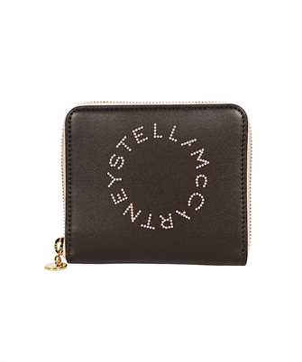 Stella McCartney 7P0009 W8856 LOGO GRAINY STUDDED ZIP MINI Portafoglio