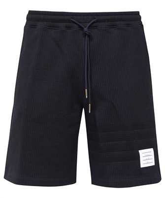 Thom Browne MJQ166A J0063 SEERSUCKER LOOPBACK Krtke nohavice
