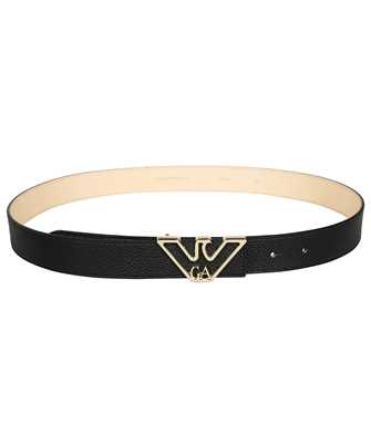 Emporio Armani Y3I048 YGF8A MONOGRAM WITH CONTOURED LOGO BUCKLE Belt