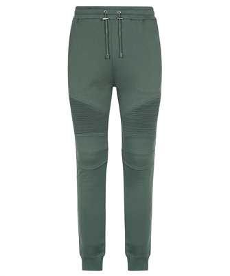 Balmain YH1OB000BB66 PARIS LOGO RIBBED BALMAIN PRINTED Trousers