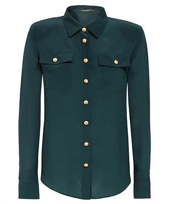 Balmain BF1HS050SB66 2 PKTS CREPE DE CHINE BUTTONED Shirt