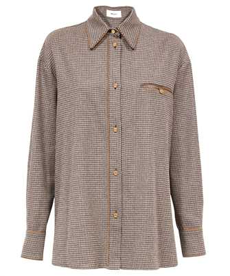Bally WSH00F WO153 HOUNDSTOOTH-PATTERN OVERSIZED Camicia