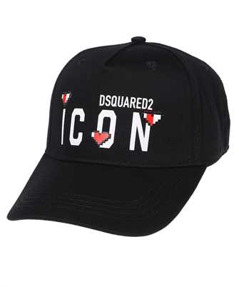 Dsquared2 BCW0106 05C00001 ICON MINI HEARTS BASEBALL Čiapka