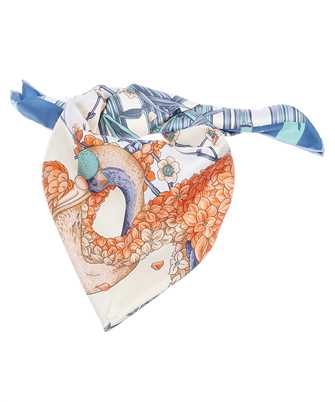 Salvatore Ferragamo 310124 AIRONI PRINT SILK Schal