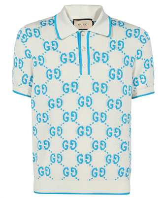 Gucci 741962 XKC6B GG KNIT COTTON PIQUET Polo