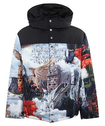 Off-White OMED064F25FAB003 WORLD PAINT BICOLOR DOWNJKT Bunda